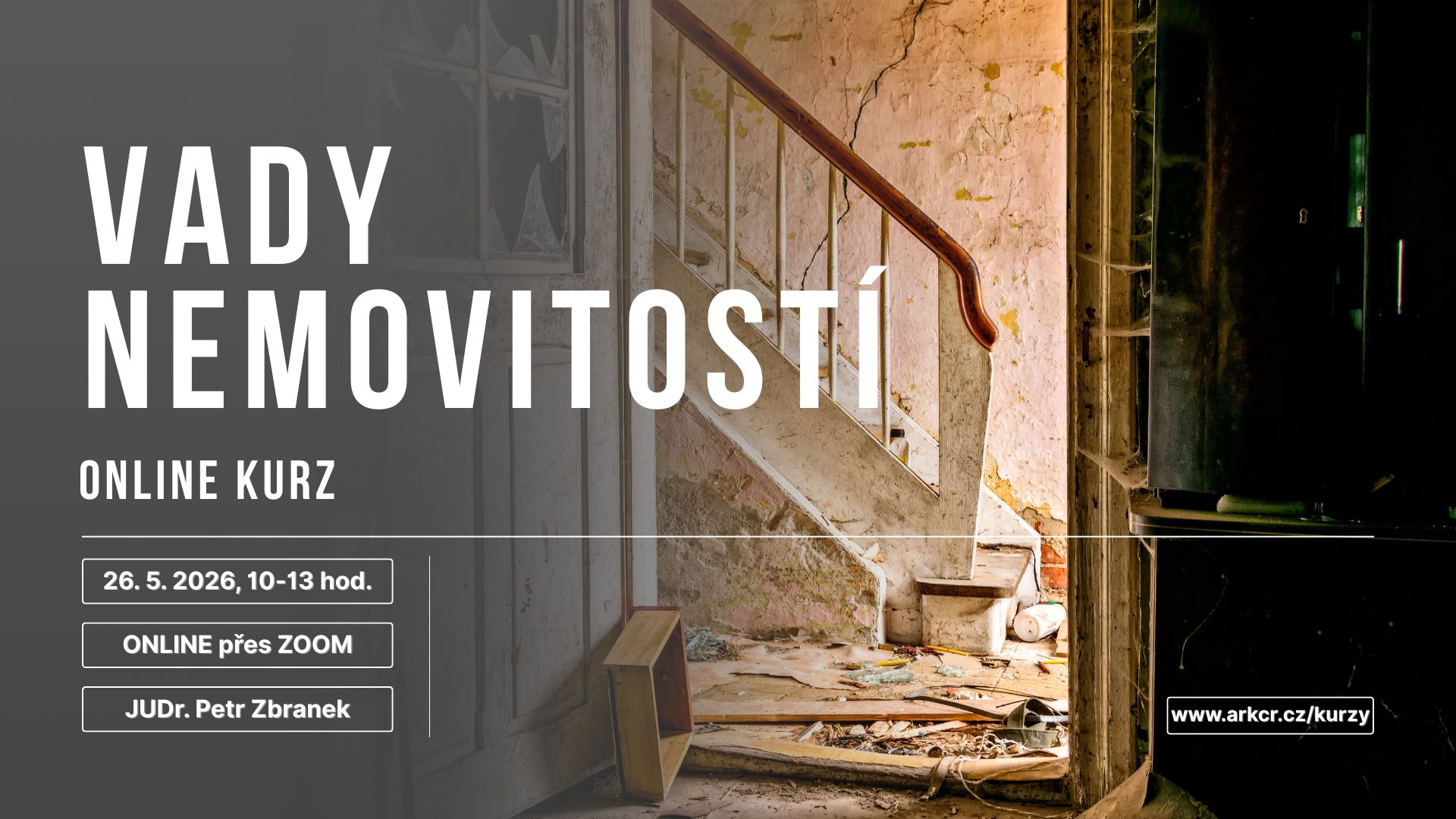 Vady nemovitostí - ONLINE